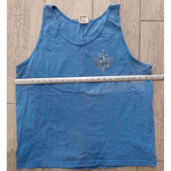 Men's Bay Side Heavy Weight Sleeveless Shirt PRE-Shrunk Cotton X Large Hawaii - Picture 5 of 7